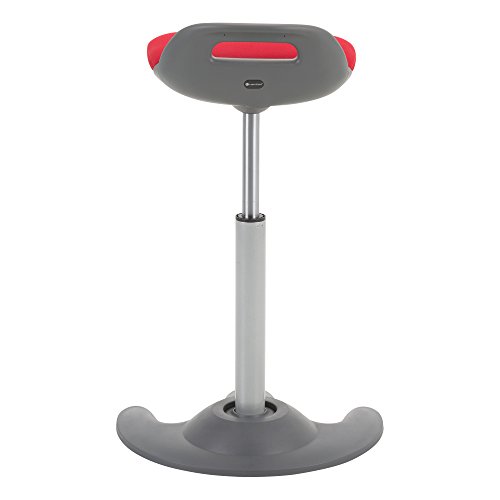 Image of Learniture Sit-to-Stand Active Motion Perch Stool, Red /Grey Seat LNT-NES3021RD-SO