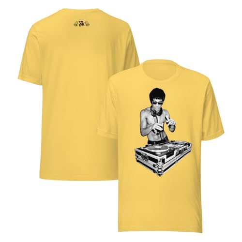 Bruce Lee DJ Dragon BL85 Black Logo Short Sleeve Unisex t-Shirt