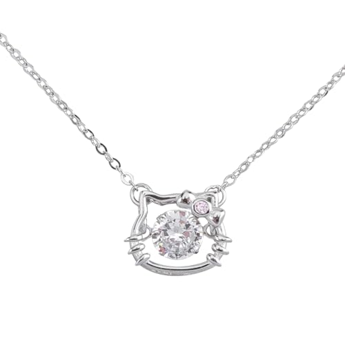 sterling silver contour pendant necklace, girl's jewelry 18 necklace, fashionable accessory necklace, can be the gift for girls.