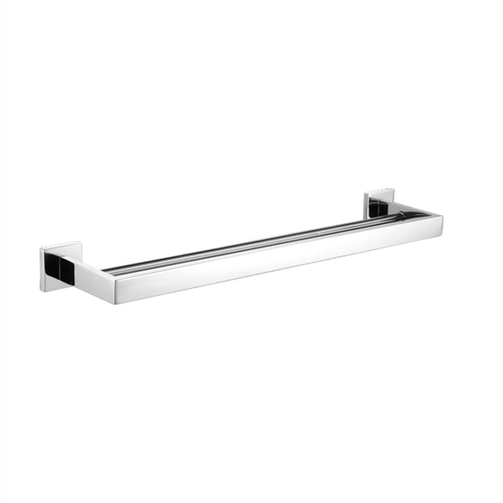 Barre à serviettes 60cm en acier inoxydable et accessoires de salle de bain chromés
