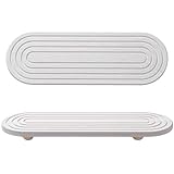Diatom - Bandeja para fregadero de barro - Organizador de absorción de agua de secado rápido para cocina y baño