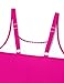 CRISONE Girls Swimsuit 11T 12T One Piece Swimsuit Girls Bathing Suits for Girl 10-12 Girl's Swimsuits Size 10-12 Solid Color Swimming Suits for Girl Modest Swimwear Hot Pink