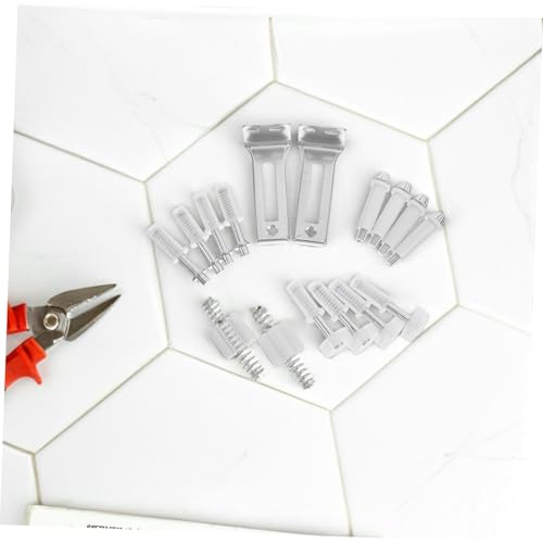 Alipis Bisagra de pivote para puerta plegable, conjunto de hardware para puerta corrediza con guías superior e inferior accesibles miniatura 5