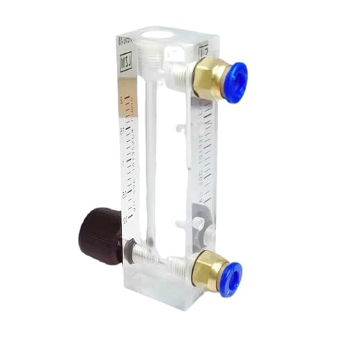 Débitmètre à flotteur acrylique LZM-4T air 0.5-5LPM push in pour installation panneau