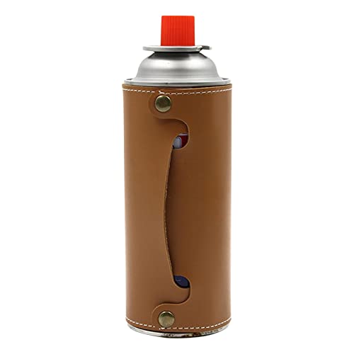 【3色展開】ガス缶カバー CB缶カバー ガスタンク保護ケース PUレザー ガスボンベレザーカバー 燃料シリンダー収納バッグ おしゃれ カセットボンベ 収納ケース アウトドア キャンプ用 ガスタンクバッグ 250gCB缶用
