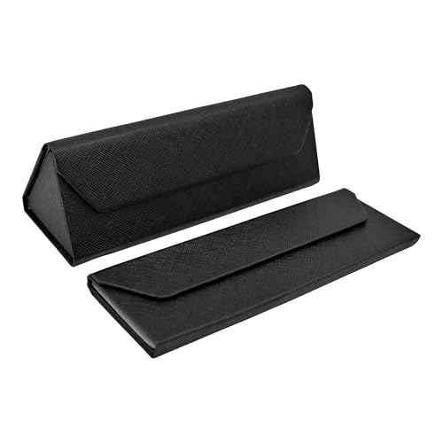 Image of Real Sic Glasses Case for Men and Women - Magnetic Folding Hard Shell Sunglass Holder - Inspired by Solid Color