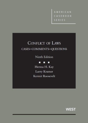 Conflict of Laws, Cases, Comments, Questions, 9... B00HQMFLOK Book Cover