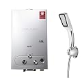 Lfhelper 18L LPG Tankless Water Heater, Instant Liquid Propane Gas Hot Water Boiler, 4.8 GPM, Digital Display Screen with Shower Kit…
