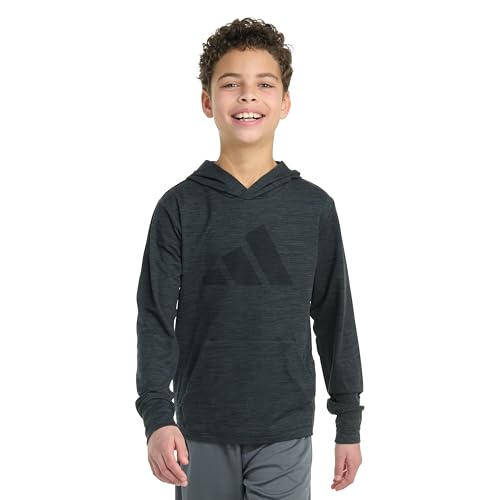 Adidas All Sports t-shirt sweat à capuche manches longues enfant gris