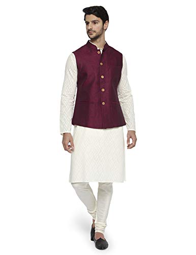 Image of Ethnix by Raymond Ethnix Mens Full Sleeve Regular Fit Bundi