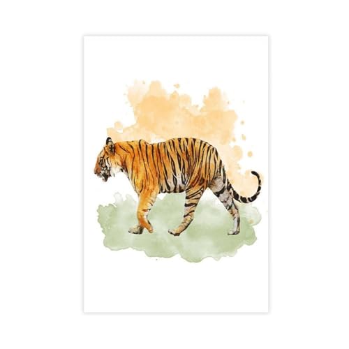 Décoration chambre enfant avec cette affiche toile animaux sauvages