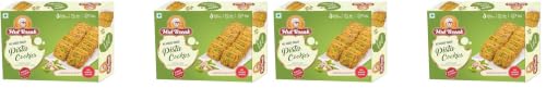 Image of Midbreak No Added Sugar Pista Delight Biscuits 300g (Pack of 4) | Rich Pistachio Cookies | Low Glycemic, High Fiber | Wholesome Healthy Snacking