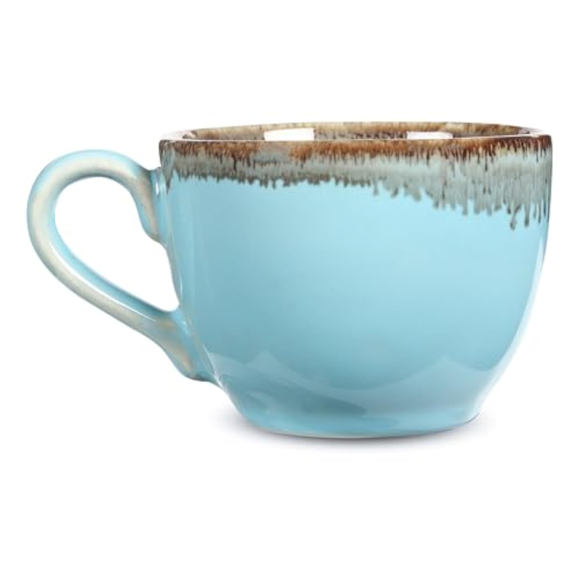 Opal Crest Ceramic Tea Cup, Pack of 2, Ideal for Gifting