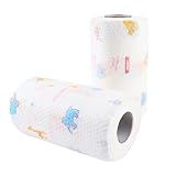 Haute qualité : le rouleau de lingettes est composé de cellulose de haute qualité, doux et n'abîme pas les mains, respectueux de l'environnement, biodégradable, forte absorption d'huile et d'eau.