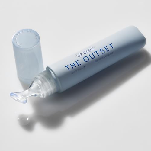Image of The Outset Lip Oasis Hydrating Lip Balm, Glossy Moisturizing Lip Treatment for Dry, Sensitive Lips, Clean, Vegan & Gluten-Free, Clear, 0.3 oz