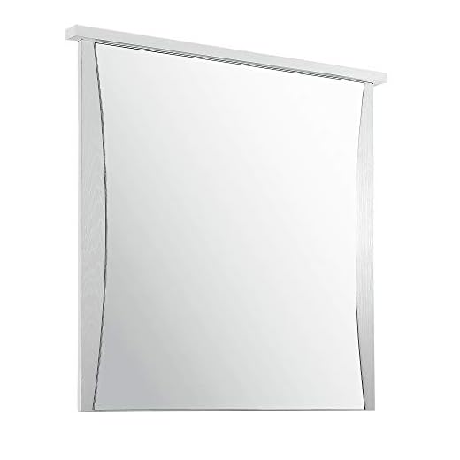 Italian Concept Open, Specchio da Terra con Struttura in Legno Laccato Bianco, Unica