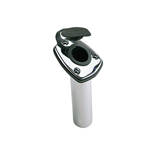 Perko 1205DP0CHR Angled Flush Mount Fishing Rod Holder