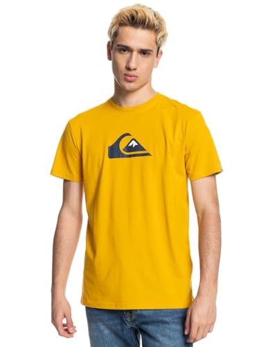 Quiksilver - Comp Logo Tshirt pour Homme - Nugget Gold - S Quiksilver - Comp Logo Tshirt pour Homme - Nugget Gold - S