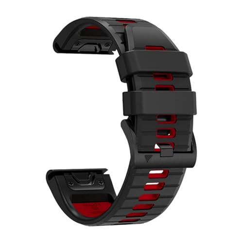 [KPQWEDB] QuickFit 22mm 26mm VRXgbv Fenix 7X 7 Pro Solar/6X 6/Epix/Forerunner 965 955 945 935/Instinct 2X ohΉ(Black Red,Fit
