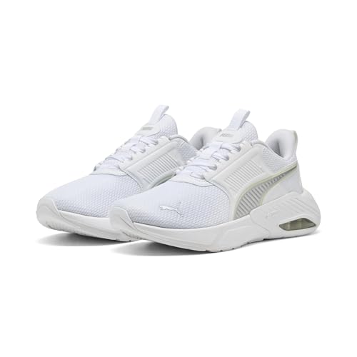 Puma Unisex X-Cell NOVA FS Straßen-Laufschuh, White Silver-Apple Spritz, 38.5 EU, Puma White Puma Silver Apfelspritz, 38.5 EU – Ansicht 1