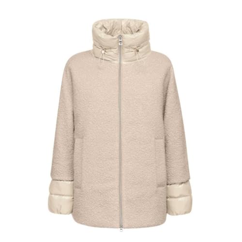 Geox W Calithe Mid Coat Chaqueta, Moonbeam/Moonbeam, 48 Mujeres