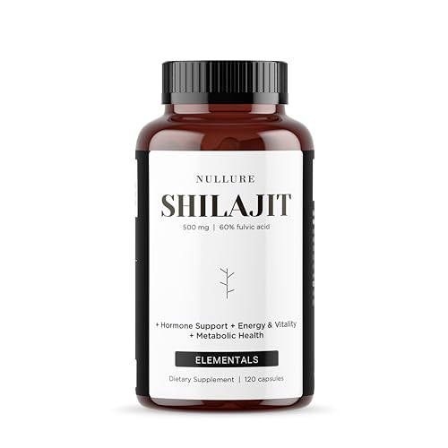 Nullure Shilajit Puro del Himalaya Original | 60% de ácido fúlvico + 12% de ácido húmico |...