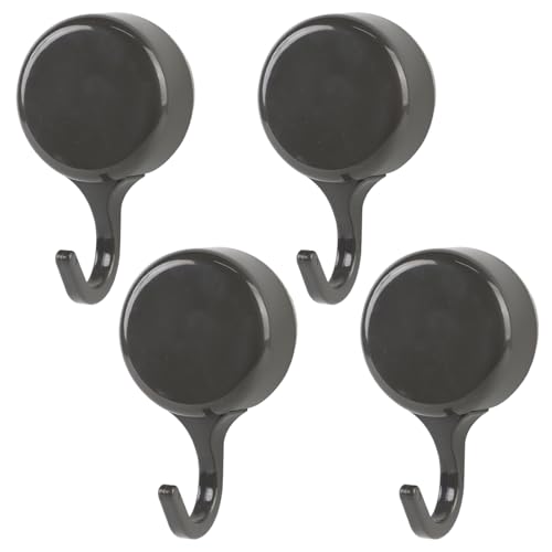 RoxNvm Gancho Ventosa Baño, 4 Piezas Percha Baño, Reutilizable Suction Hooks de Plástico, Perchas Adhesivas Fuertes Máx 3 KG, para Habitación Cocina Oficina (Gris)