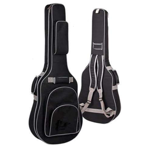 Sac de guitare folk contre la pluie et les chocs housse épaisse coton noir 104 cm