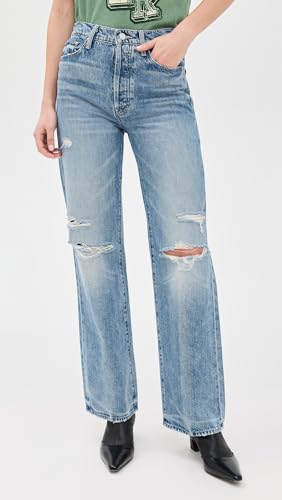 MOTHER Women's The Ditcher Roller Sneak Jeans2