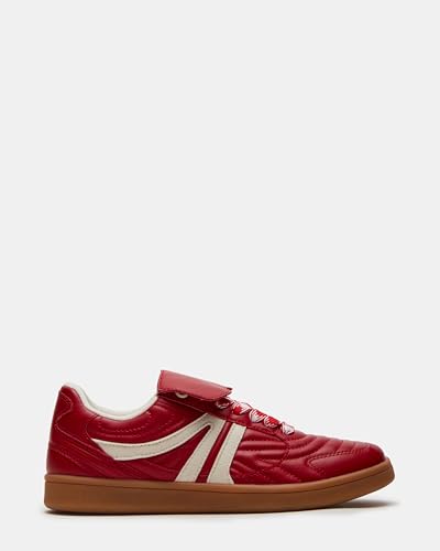 Steve Madden Women's Madrid Sneaker, Red, 8