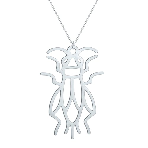 Collier en argent cricket pour homme et femme chic