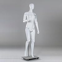 Faceless Female Life Size Mannequin, Commercial Full Body Poseable Adult Dummy Manikin, Sitting/ Stand Clothing Model Dress Form