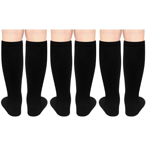 Image of Olreco 3 Pack Toddler Soccer Socks Kids Baseball Socks Boys Girls Softball Sock Youth Football Sock Athletic Accessories
