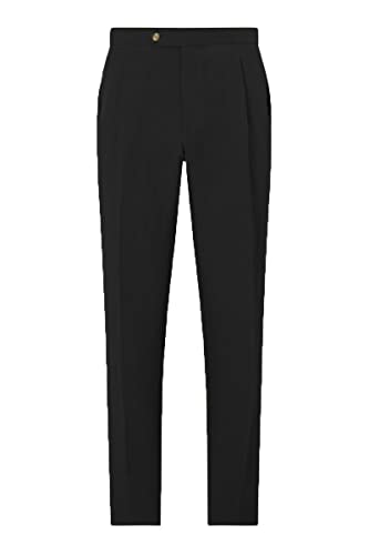 Men's Linen Suit Pants Comfortable Trousers for Beach Wedding Casual