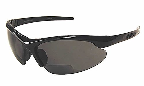 Grand Banks 474BF Polarized Bi-Focal Reading Sunglasses in Black & Grey +3.00