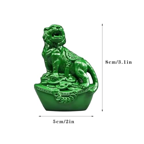 Estatua Tigre Feng Shui Pequeña de Madera para Suerte y Riqueza miniatura 5