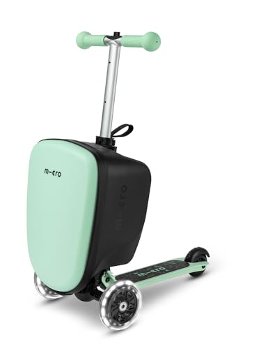 Micro | Suitcase Scooter | Ride on Suitcase for Kids | Toddler Flight Essential | Foldable & Lightweight | 2-6yrs | Mint