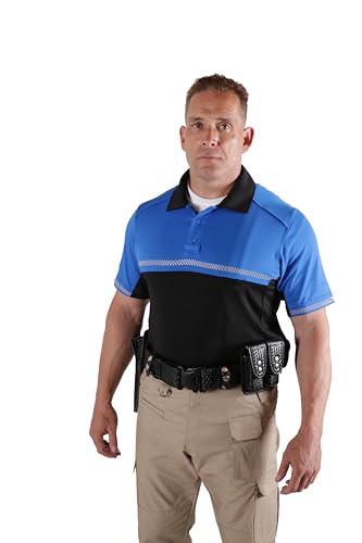 RYNO GEAR 100% Polyester Jersey Knit Two Tone Bike Patrol Polo Shirts2