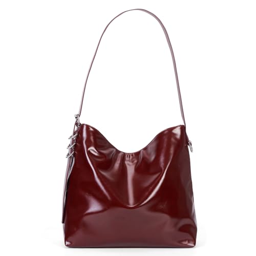 Hobo Purses for Women Hobo Tote Bags PU Leather Crossbody Shoulder Purse Large Ladies Handbags Bucket Bags