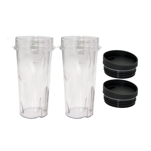 SJBSHGVWM Vaso De Licuadora con Tapas, 2 Uds., 16oz, Compatible con Nutri Ninja,Pro BL660 BL663CO BL740 BL770 BL770W BL771 BL773CO BL780 BL780CO