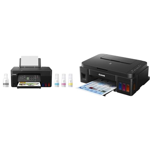 Image of Canon MegaTank G3270 All-in-One Wireless Inkjet Printer. for Home Use, Print, Scan and Copy, Black & G3200 All-in-One Wireless Supertank (MegaTank) Printer| Copier| Scanner