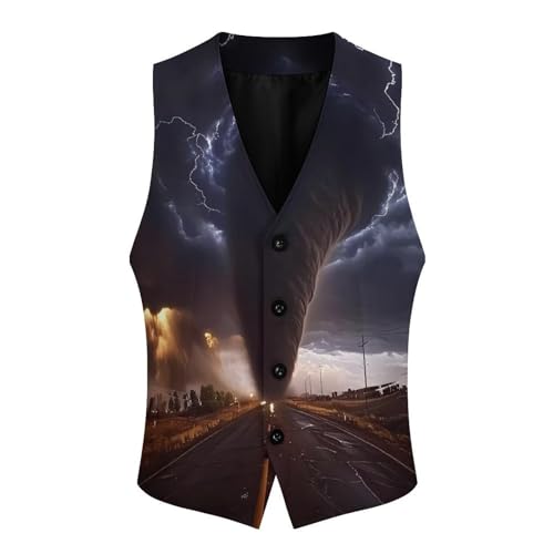 Tornado Mens Slim Fit Suit Vest Dress Waistcoat Casual Business Vest4