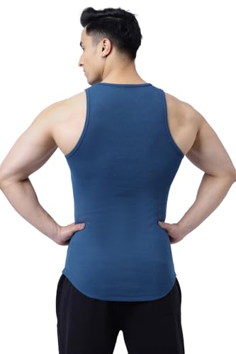 Image of FUAARK Ribbed Slim Fit Gym & Workout Tank for Men's -
