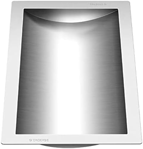304 Stainless Steel Drop-in Deal Tray Brushed Finish for Cash Register Window : Office Products,16x10x1.6