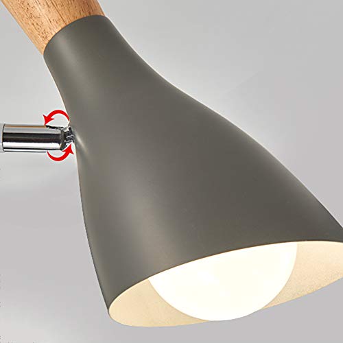 Espace gris 5 têtes plafonnier salon lustre cuisine suspension chic - 7