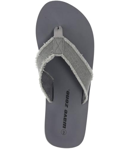 Wave Zone Men's Frayed Flip Flops Thong Sandals3