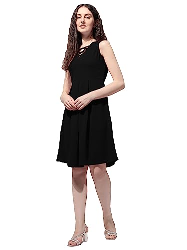 Image of OOMPH! Women's Polyester Blend A-Line Mini Dress