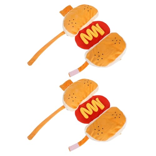 iplusmile �z�b�g�h�b�O�y�b�g�R�X�`���[��2PCS ���^���L�p�g�����ȑf�ރn���o�[�K�[�ߑ� �n���E�B����p�[�e�B�[�����q���p�ʔ����z�b�g�h�b