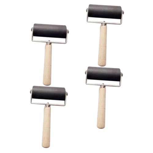 EPIGEIST 4個ブローラー 版画用インクローラー スタンピング 印刷 絵画 手芸 制作に適用 耐久性素材 人間工学に基づいたハンドル設計