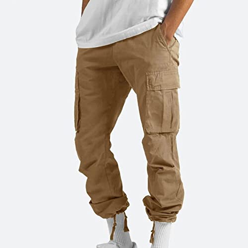 Bidobibo Mens Cargo Pants Casual Outdoor Hiking Work Pants Cotton Athletic Joggers Big and Tall Baggy Sweatpants with Pockets2